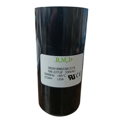 BMI Motor Starting Capacitor 189-227UF 330V AC, Capacitor 189-227MFD 330V AC