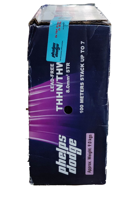 Phelps Dodge 8.0mm THHN AWG 8/7 (10 Meters) Black