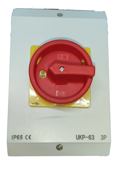 Grippes Isolator Switch 63A 3Pole 220V , Disconnect Switch 3 Pole 63A 220V,  Isolation Switch