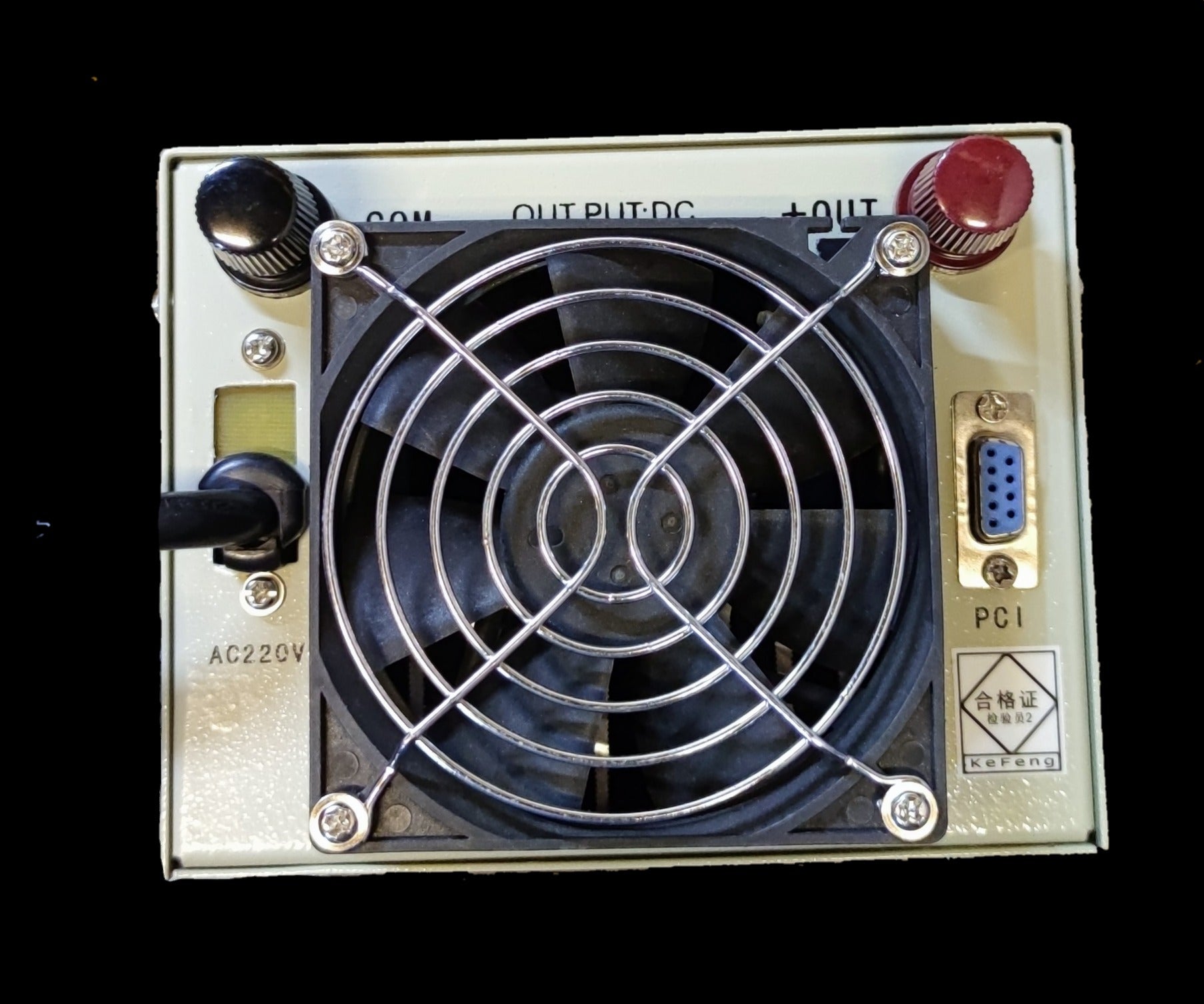 ZwitseRise 36V 40A switching power supply with cooling fan and output ports for reliable power needs