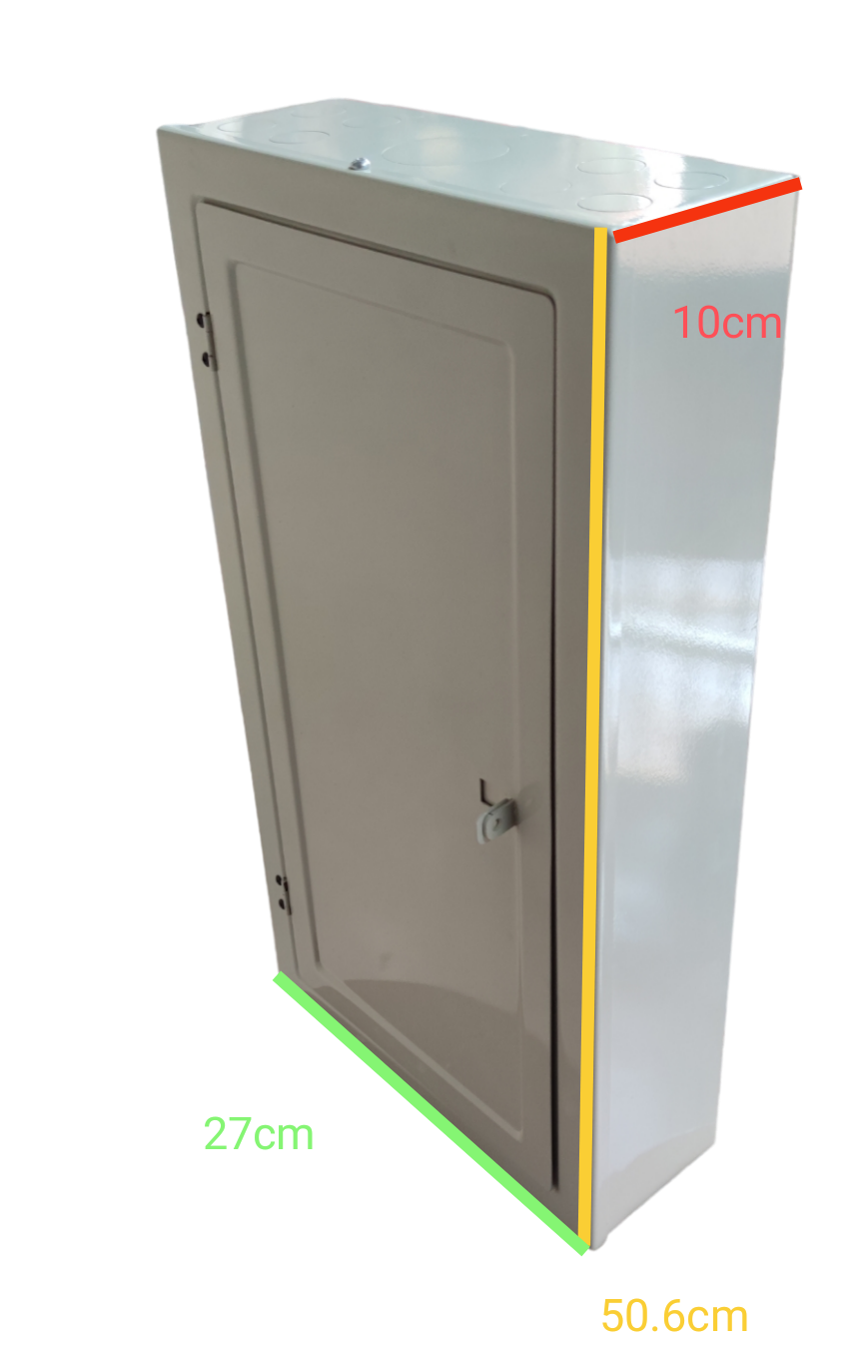 Panel Board 14 Branches 2 Pole Main and 2 Pole Branches For Miniature Circuit Breaker  Surface Type( Panel Board Only)