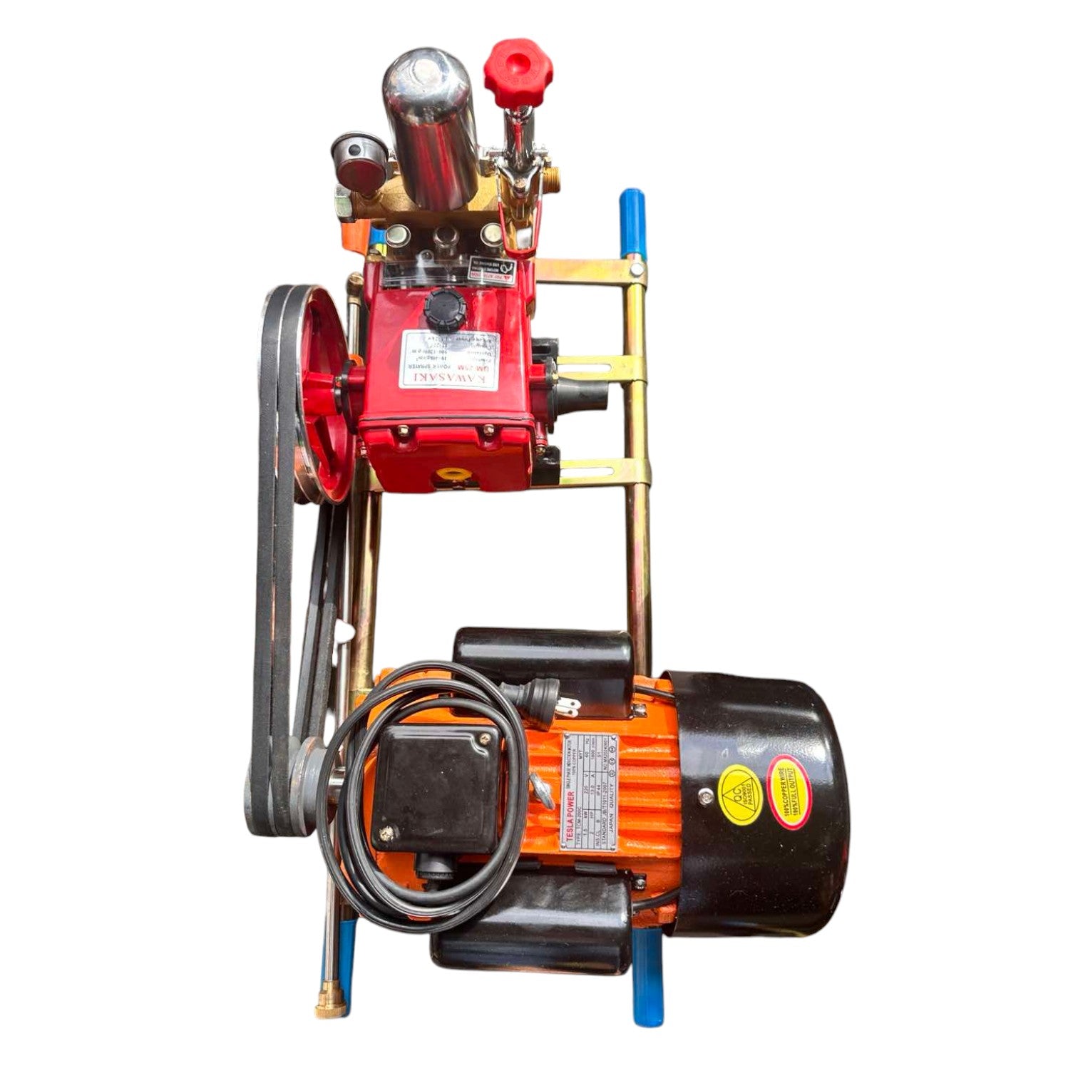 3 HP Power Sprayer Industrial High Pressure Aluminum Coil Motor Electric Engine 220V ( Assembled) Electx Electrical Supply