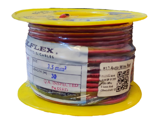 Philflex Autowire AWG 12 ( 3.5 mm), Automotive Wire #12 (3.5 mm) Red