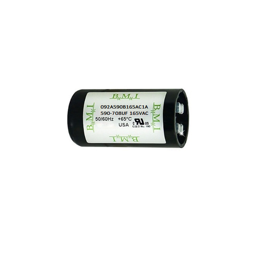 Motor Starting Capacitor 590-708 UF BMI Brand Available in: (125VAC, 165VAC, and 250VAC)