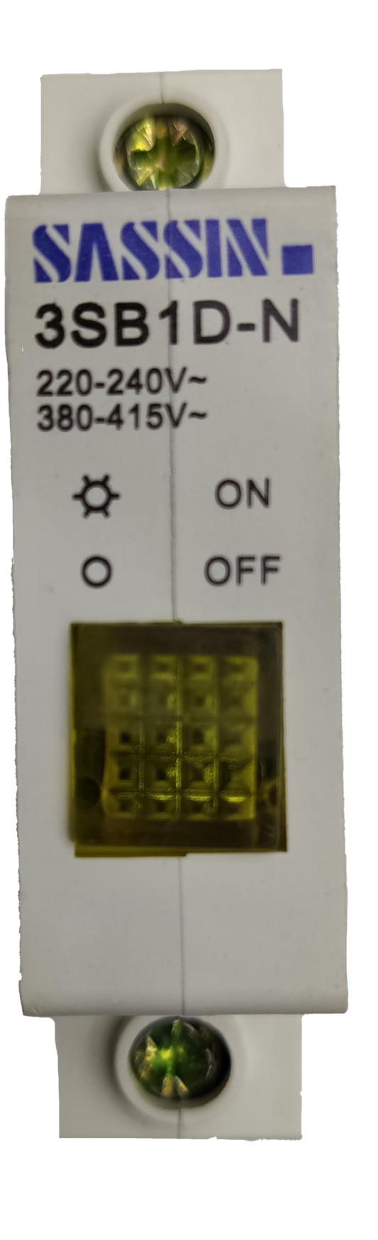 Sassin Indicator Lamp Yellow DIN Rail Type