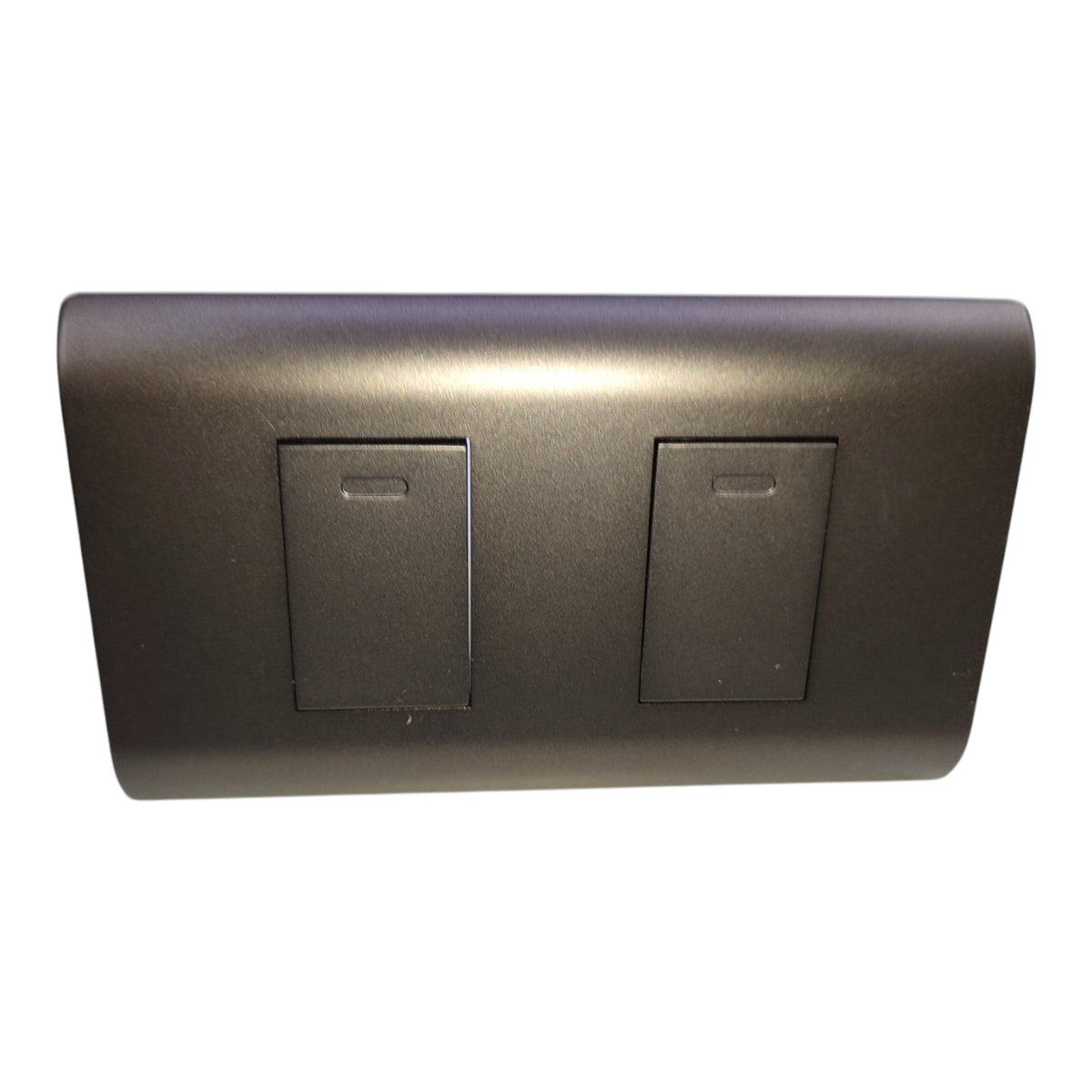 Royu 2 Gang 3 Way Switch 15A 220V with Plate Cover Dark Gray PLANO Series (RMP2/DG)/(RMS3/DG-2PCS)