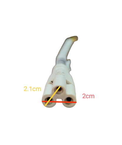 Local T-5 AC Cord Connector End to End (3Pins)