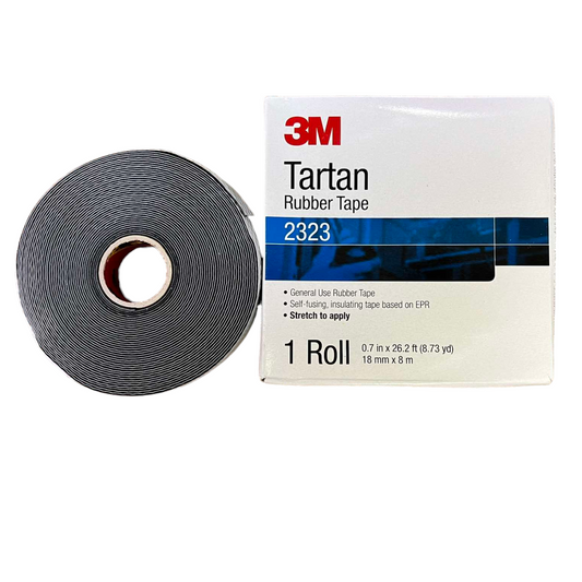 3M electrical insulation rubber tape in a roll designed for electrical connections and repairs.