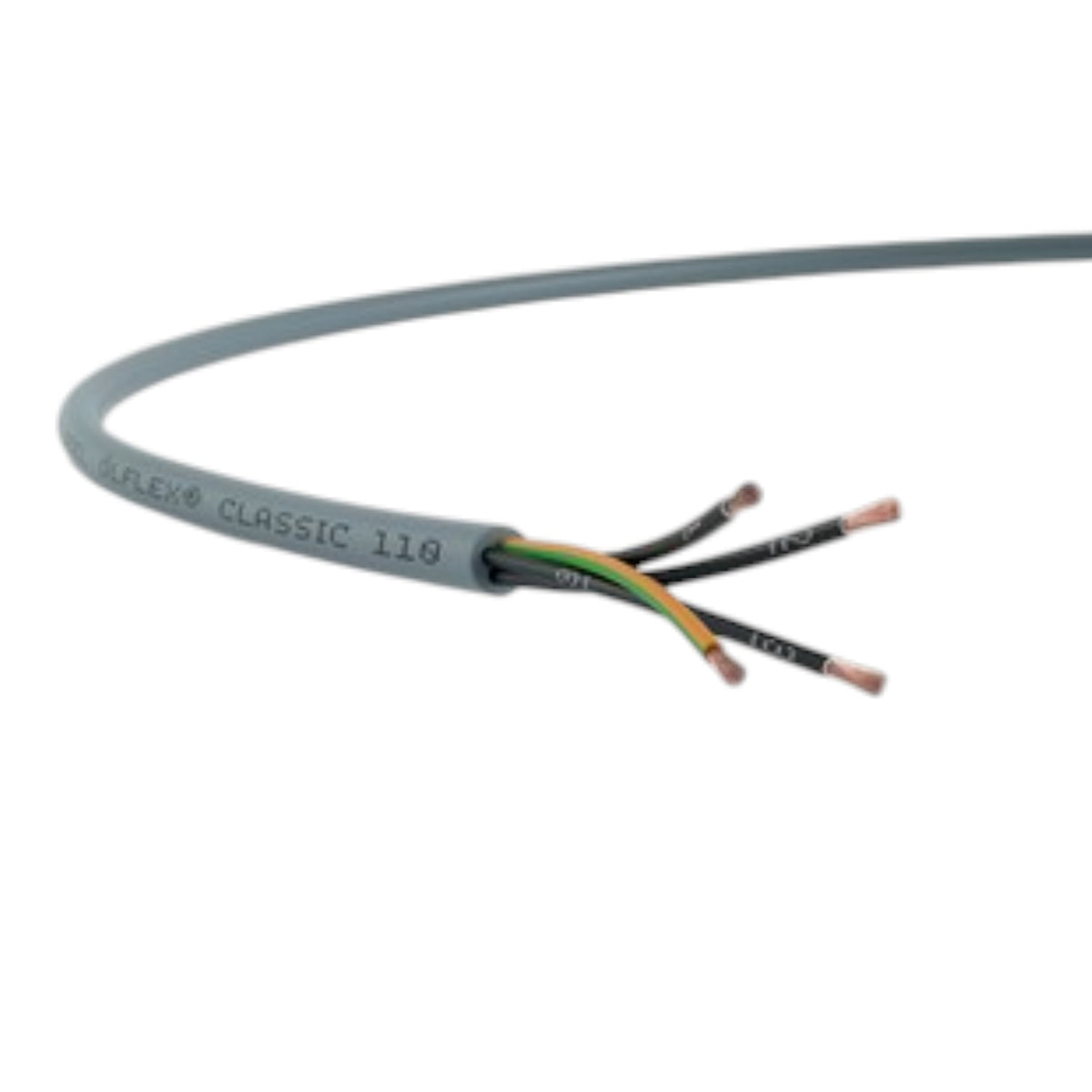 Helukabel Control Cable 1.0mm  AWG 18 Un-Shielded Available in  25, 18, 12, 7,  6,  5, 4, 3 and 2 Cores, in Different Lengths 300V AC / 500V AC Oil Resistant, Flame Retardant VDE 0482-332-1-2 IEC 60332-1-2, Class 5