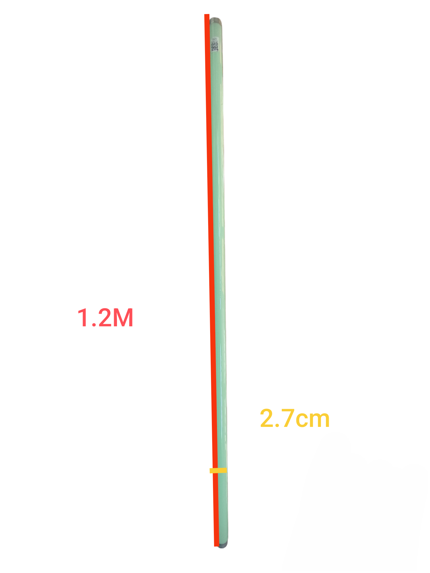 Electx Electrical Supply 40W green fluorescent tube measuring 1.2M by 2.7cm for bright lighting