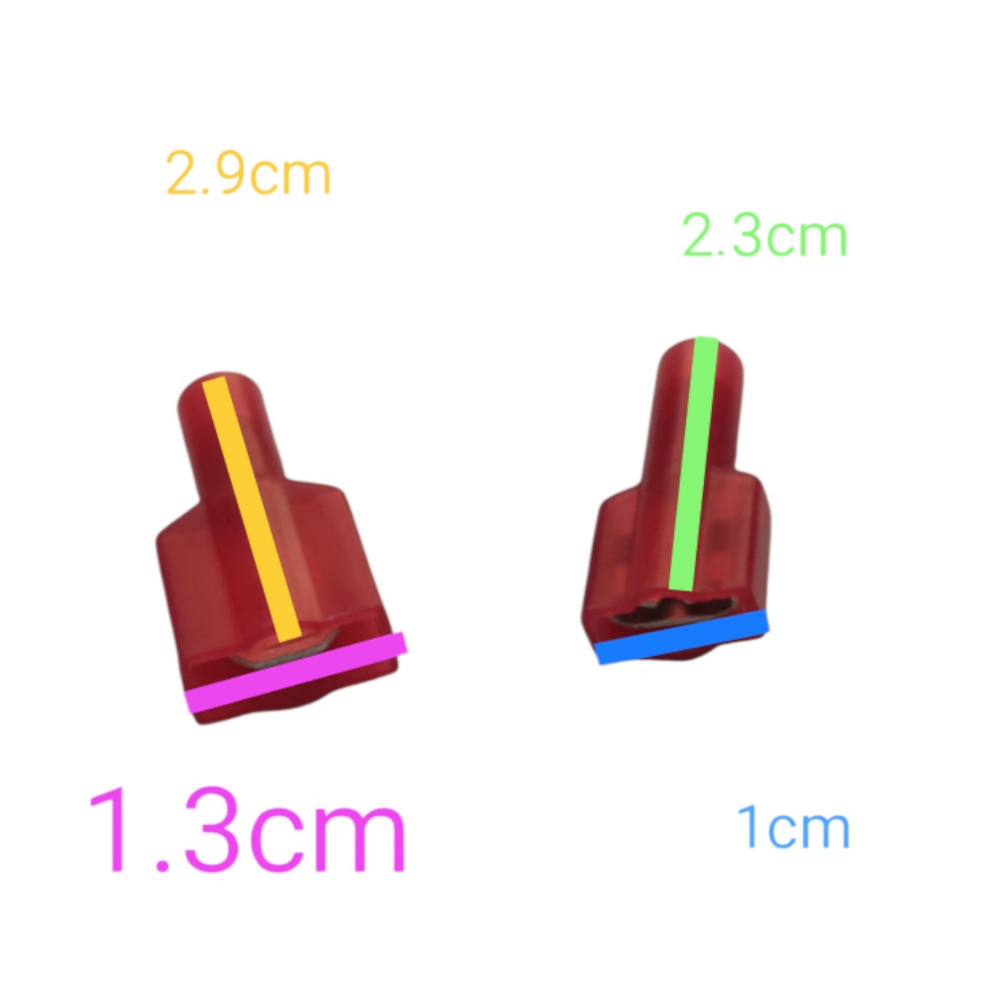 Insulated Terminal Lug Connector Male / Female ( 10PCS)
