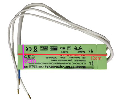 Green Brook Electronic Transformer for Halogen Lamps, 60VA 50W Transformer 220V Halogen Transformer
