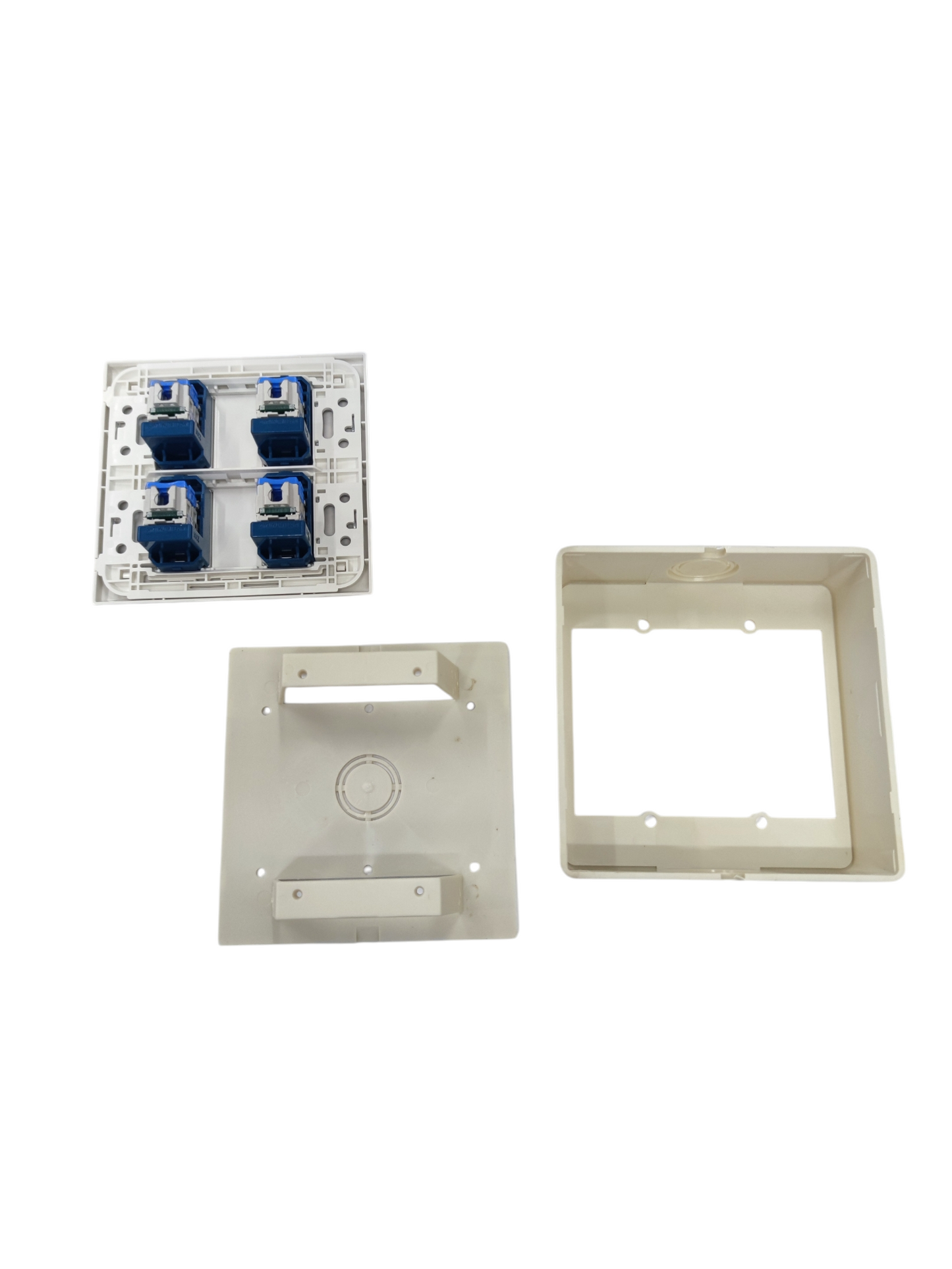 Panasonic 4 Gang CAT6 Data Outlet Wide Series WEG6804+(4XWEG24886)+Utility Box