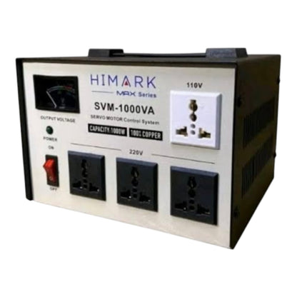 Himark 1000W AVR 4 Universal Socket 3x220V 1x110V Max Series Pure Copper SVM-1000VA