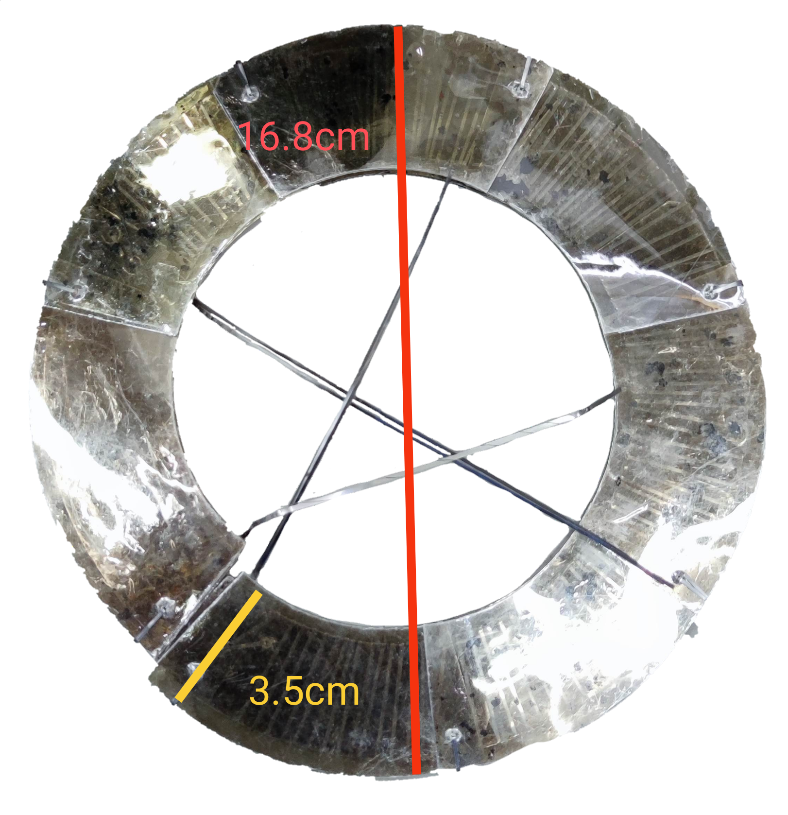 450W Rice Cooker Heating Element, circular stainless steel part with a diameter of 16.8cm