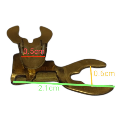 Y Terminal 2.0mm Wire 6mm Y Size 10PCS, Y Terminal 2.0mm Y-92 10PCS