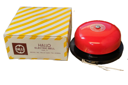Hallo 4" Round Bell, Fire Alarm Bell 4" Japan, 4" Red Round Bell 100mm