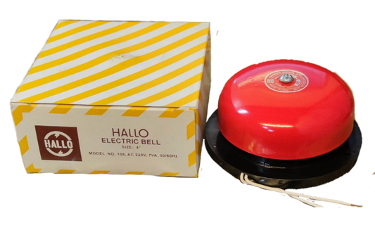 Hallo 4" Round Bell, Fire Alarm Bell 4" Japan, 4" Red Round Bell 100mm