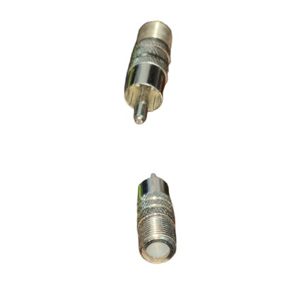 RCA Plug to F Jack Adaptor