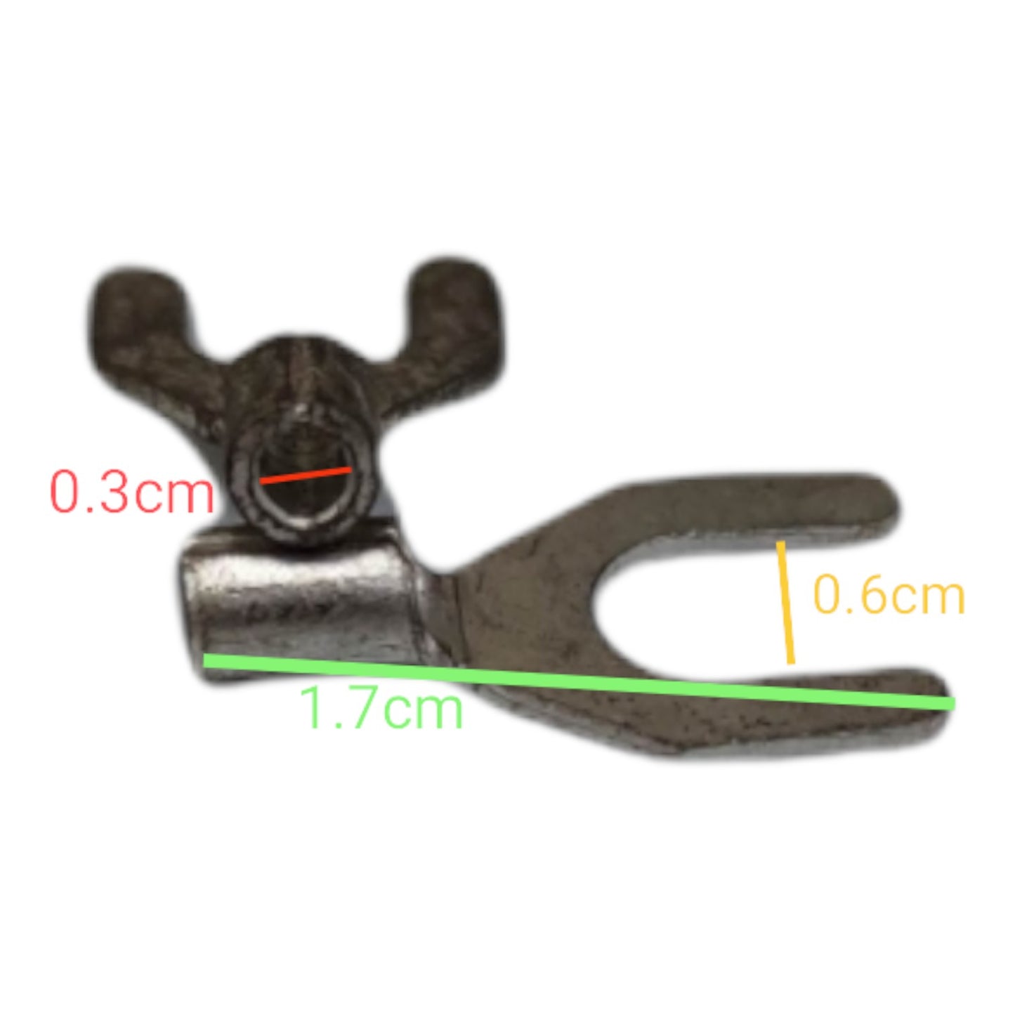Y Terminal 2.0mm Wire 5mm Y Size 10PCS, Y Terminal 2.0mm YA-10C 10PCS
