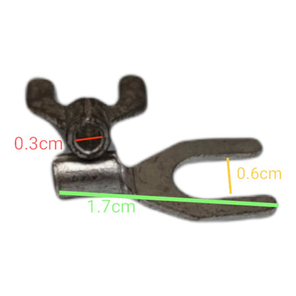 Y Terminal 2.0mm Wire 5mm Y Size 10PCS, Y Terminal 2.0mm YA-10C 10PCS