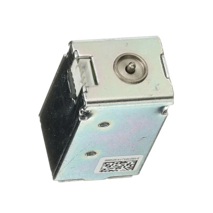 A silver metallic curved bracket or frame component with a threaded hole and a small screw fastener, shown on a plain white background.