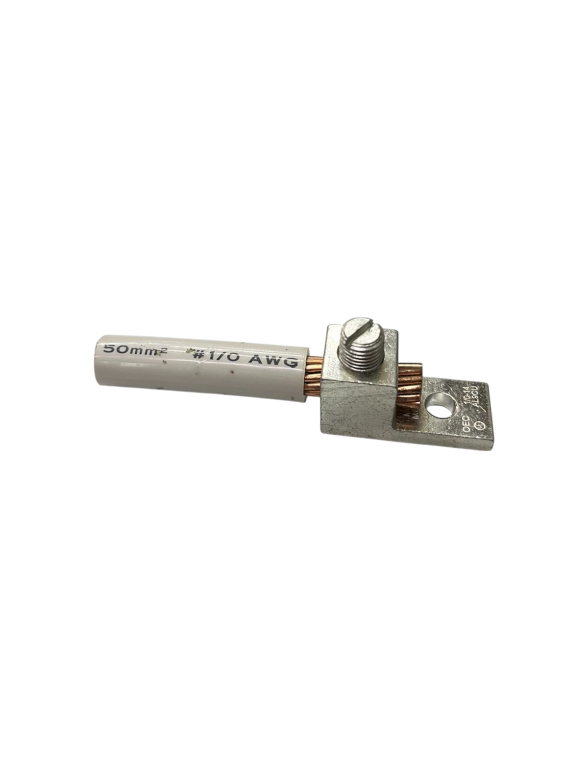 50mm electrical connector lug with metal base and screw for secure connections