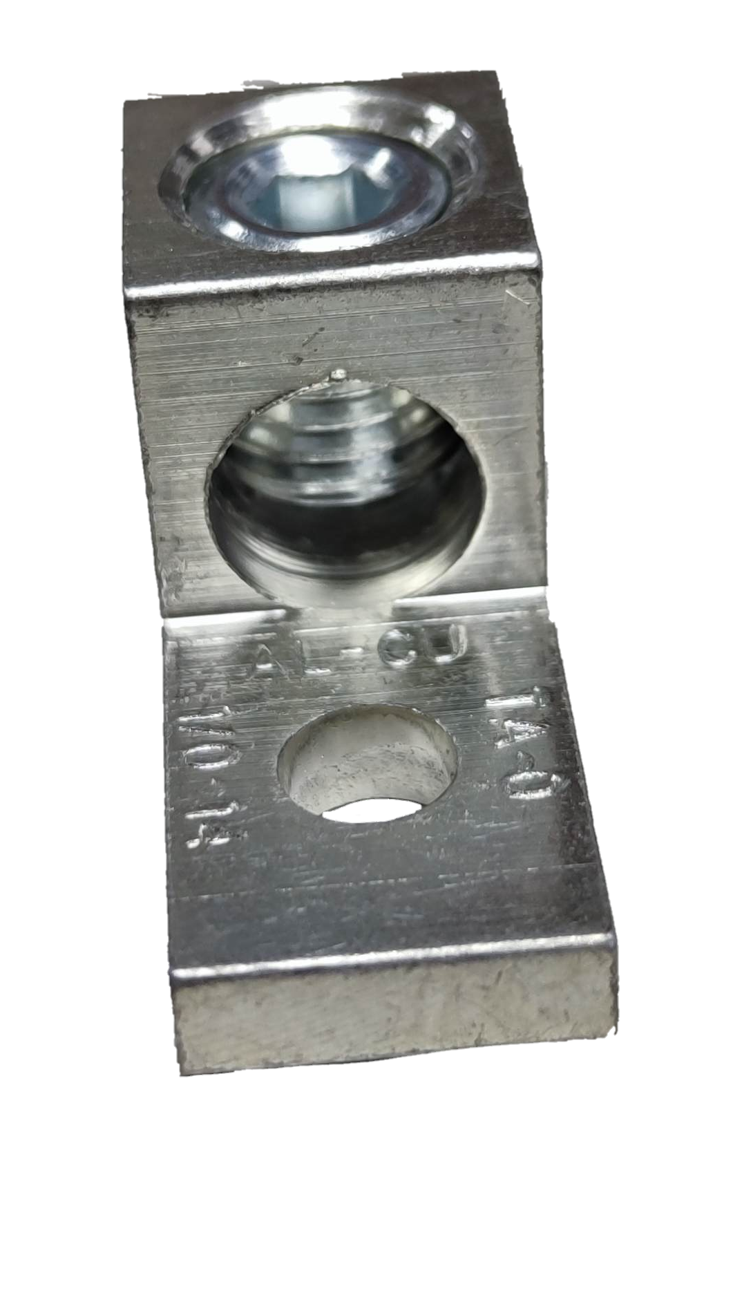 50mm electrical connector lug with a square shape for secure battery and cable connections