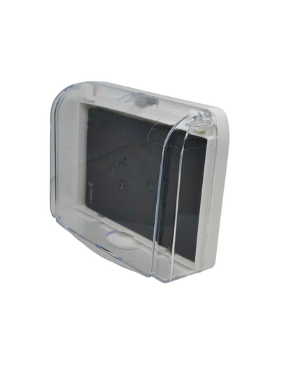 Grazen Weatherproof Plate Cover with Duplex Universal Outlet with Ground 16A 220V 16A 220V WC-019-W+GW-010