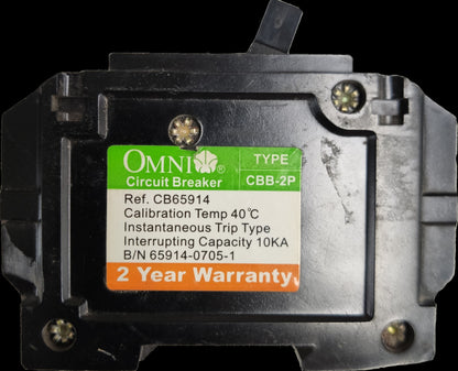 Omni 15A Circuit Breaker Bolt-on Type 2Pole 15A 2P Circuit Breaker