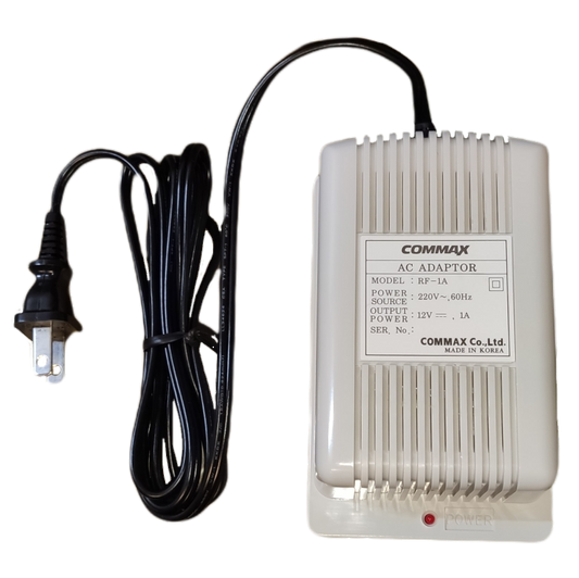 Commax AC Adaptor 12V DC 1A, Intercom Power Supply for Commax,  RF-1A Intercom Power Supply 12V DC 1 A