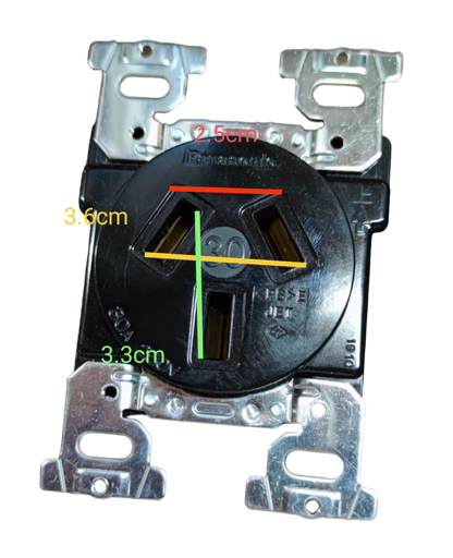 Panasonic Range Outlet 30A 220V WF1330B/K / WNF6255W