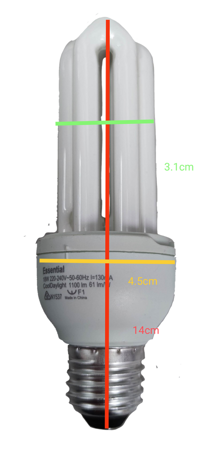 Philips 18W CFL E27 Daylight 220V, ( Philips) Essential 18W Daylight E27 220V