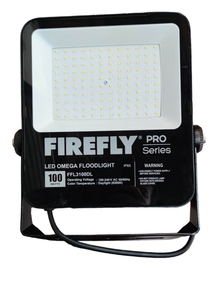 Firefly 100W LED Floodlight 220V Daylight 6500K FFL3100DL Omega Series Flood light