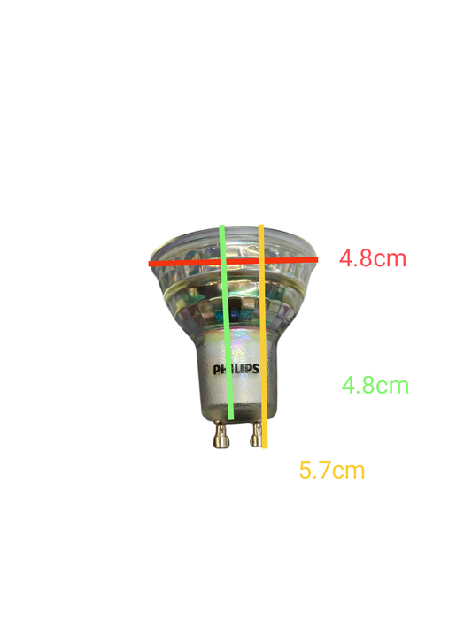 Philips 4.6W GU10 MR16 LED 220V Warm White 3000K or 2700K, 4.6W LED Warm White GU10 MR-16