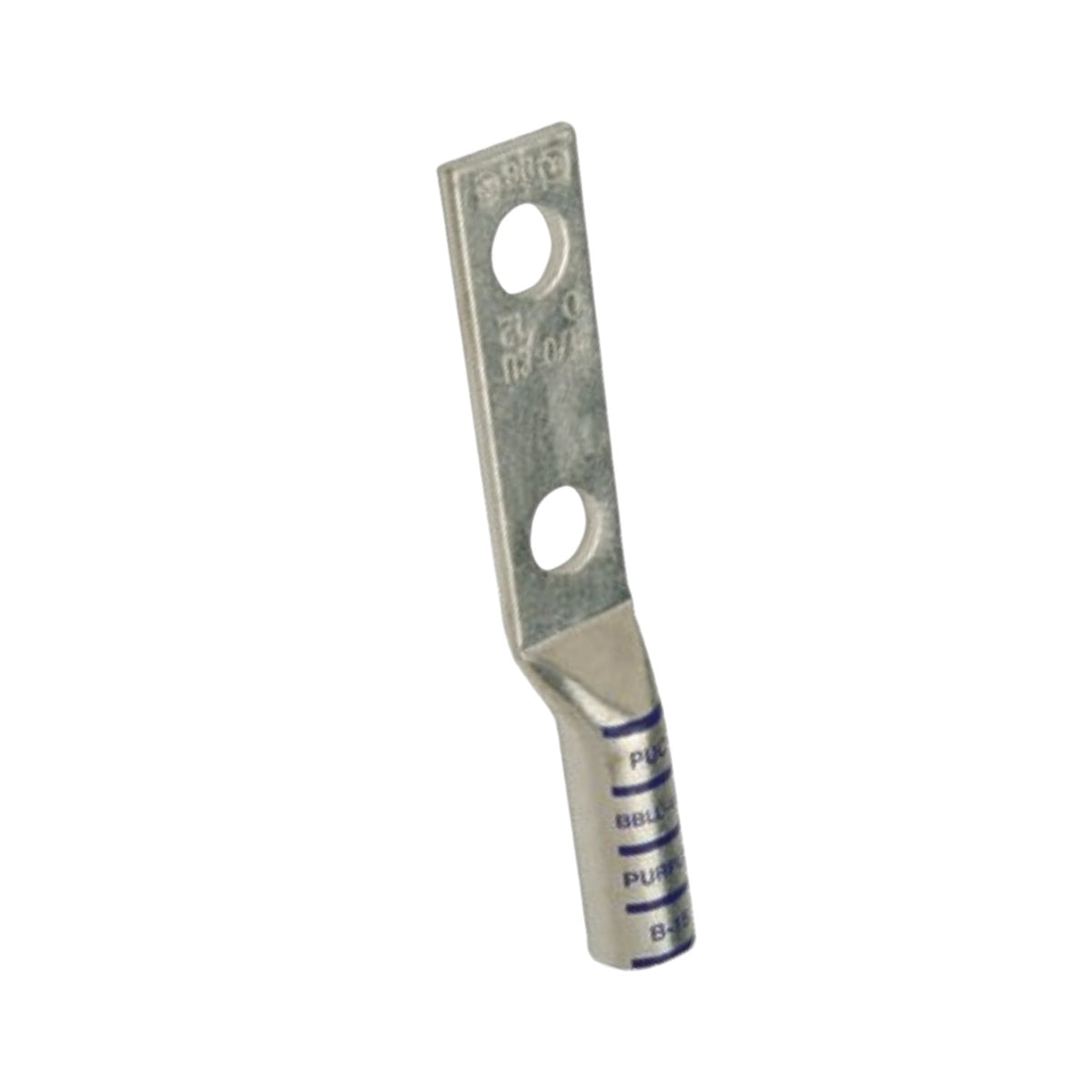 Pennunion AWG 1/0 Terminal Lugs Double Hole 50mm Long Barrel 5/16 Stud Size Crimp Type (BBLU-1/0D)