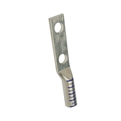 Pennunion AWG 1/0 Terminal Lugs Double Hole 50mm Long Barrel 5/16 Stud Size Crimp Type (BBLU-1/0D)