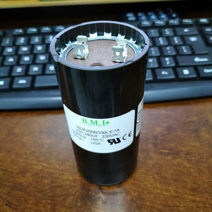 BMI Motor Starting Capacitor 200-240uF 330V AC, Capacitor 200-240MFD