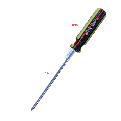 5 inch Philips screwdriver Rubicon with black and yellow handle for precise hand tool use