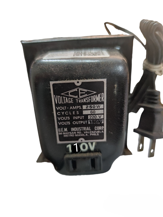 Denko 250W Step Down Transformer Input 220V Output 110V,  Stepdown Transformer 250W 110V, Step Down Transformer Single Phase 220V to 110V