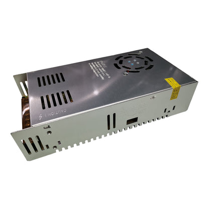 ZwitseRise 5V 20A regulated power supply with metal casing and cooling fan for efficient performance