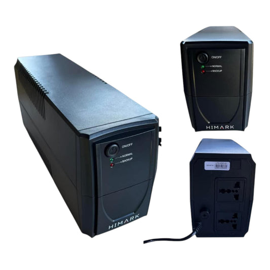 Himark 500W UPS 220V AC 4-6 Hours 1000VA Uninterrupted Power Supply Full Protection UPS-1000 VA 1x12V9AH Battery