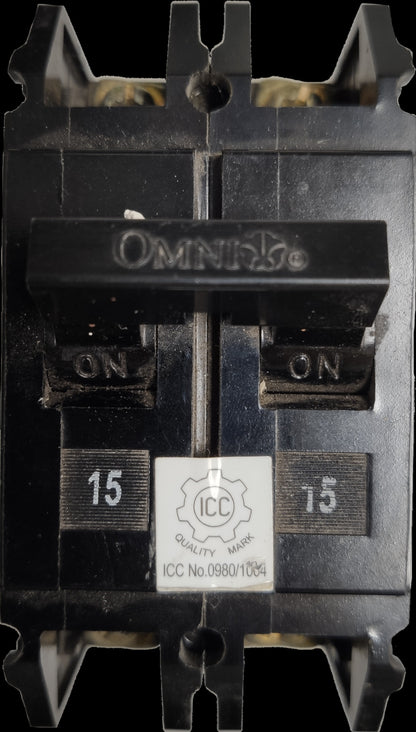Omni 15A Circuit Breaker Bolt-on Type 2Pole 15A 2P Circuit Breaker