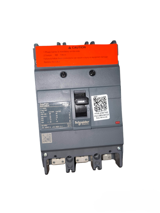 Schneider 250A 3 Pole Molded Case Circuit Breaker 85 KAIC 220V Industrial Circuit Breaker EZC250H250A