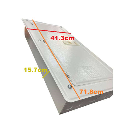Nema1 Panel Box for Schneider Breaker EZC100F 3Pole MCCB 28Branches IC60N 1Pole MCB with Neutral and Grounding