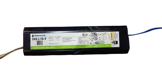 Rapid Start Ballast 2 x 40W, 2x40W 220V AC ( Universal) Classic 540-L-TC-P