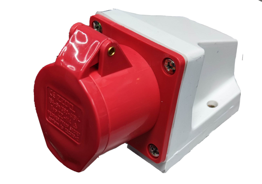 Grippes 16A 3P+E Industrial Outlet 16A 6h 380-415V Wall Type IEC309-2 #114