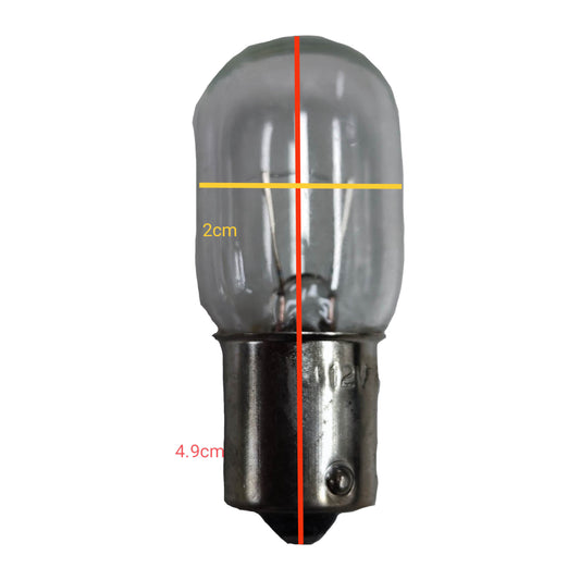 6W Machine Bulb B15 12V Pilot Lamp Indicator Bulb Single Contact