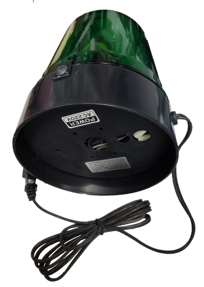 Revolving Light Warning 220V Green, Warning Light 220V Green with Black Base