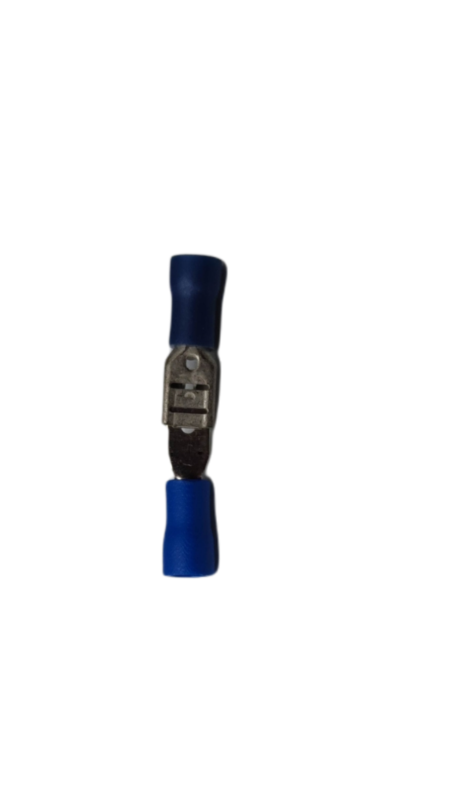 6mm male and female spade lugs in blue, ideal for secure electrical connections and easy installation